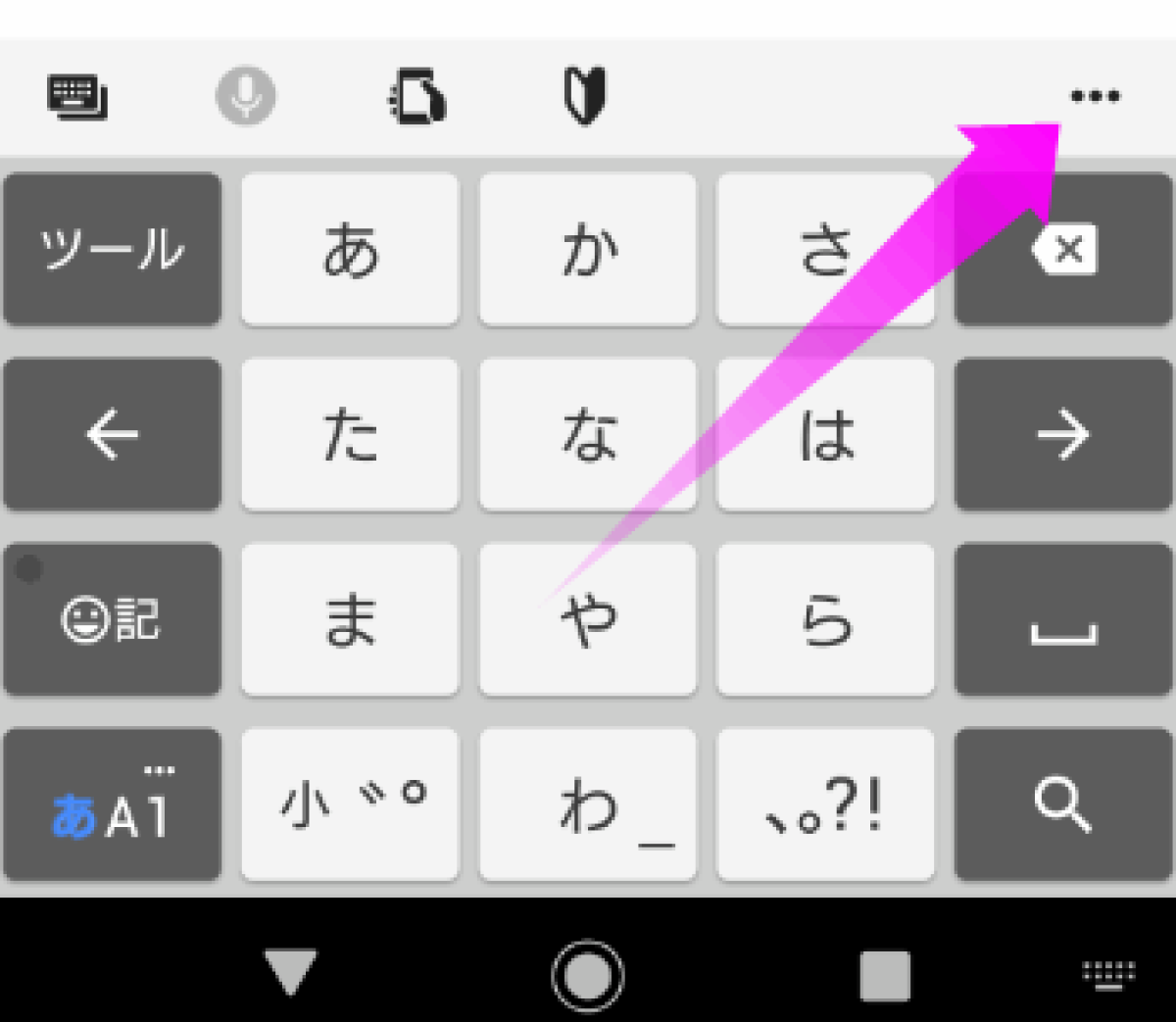 アンドロイドで定型文使うには