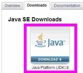 Java Downloadをクリック