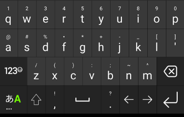 Simeji 英数字入力